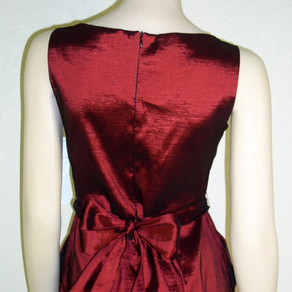 Betsy & Adam NWT Taffeta Ring Belt Sash Dress - Picture 4 of 6